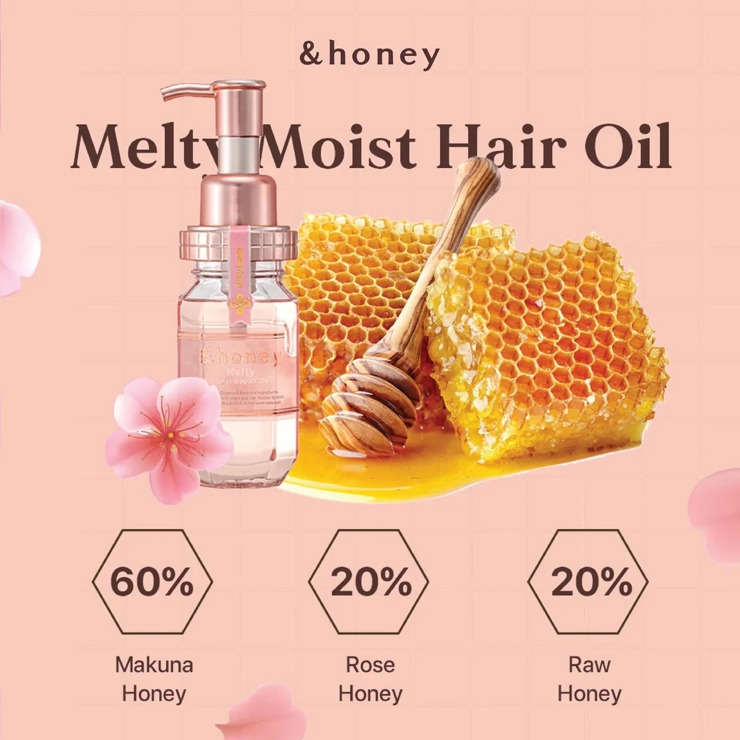 [&amp;HONEY] Melty Moist Repair Oil 3.0